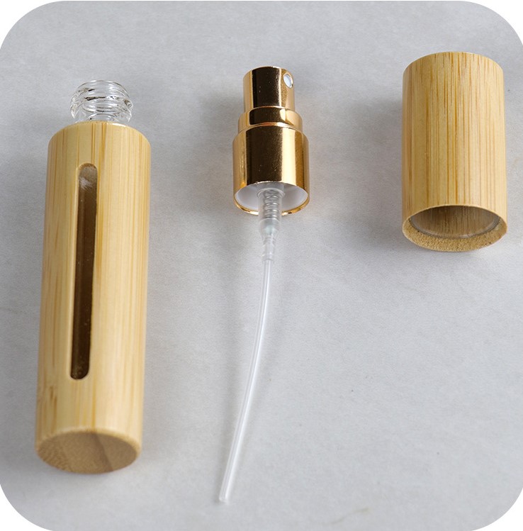 Eco-Friendly Wood & Glass Spray Bottle | Refillable Atomizer - Image 5