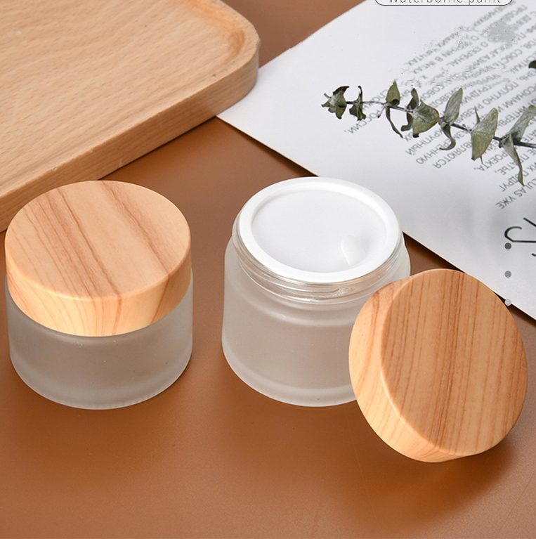 Bamboo & Glass Cream Jars - Image 3