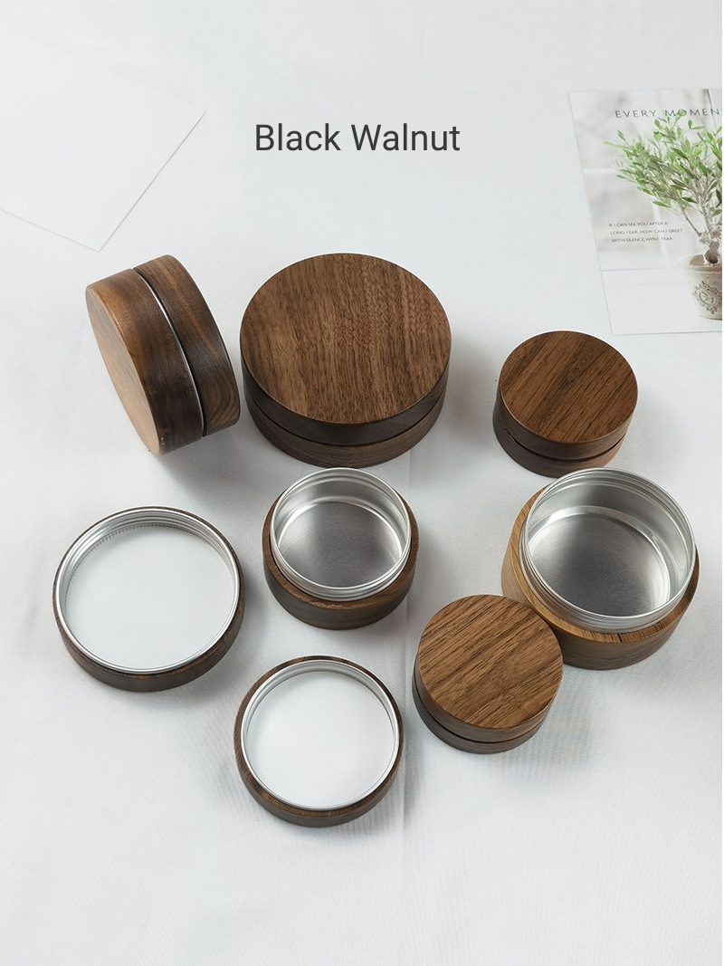 Natural Wood Cream Jars - Image 6