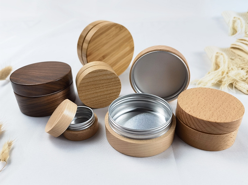 Natural Wood Cream Jars - Image 7