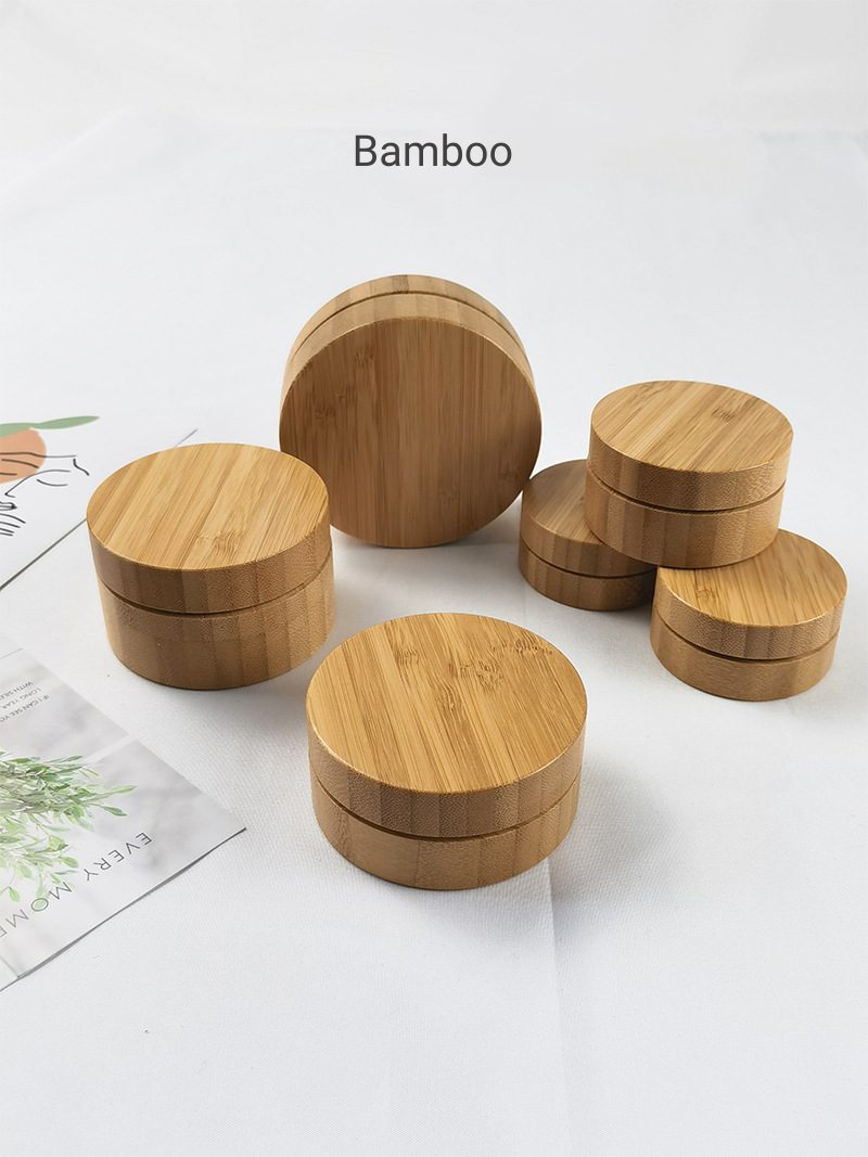 Natural Wood Cream Jars - Image 4