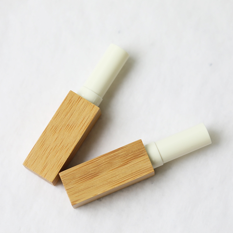 Eco-friendly Square Bamboo Lip Balm Tube - Image 3