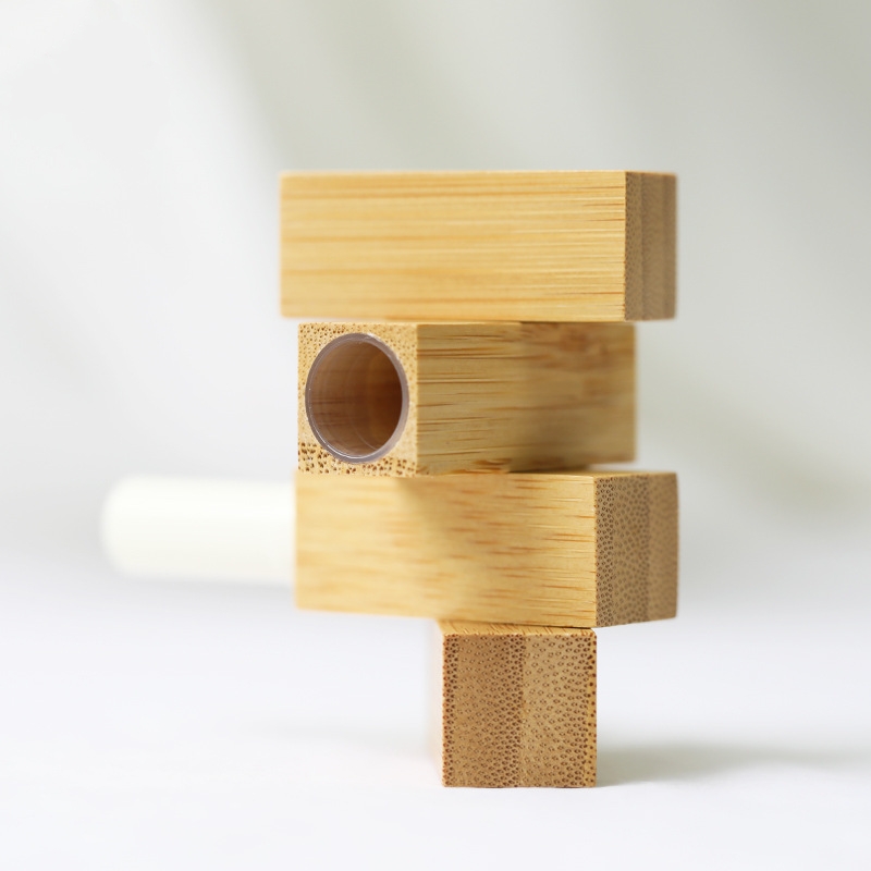 Eco-friendly Square Bamboo Lip Balm Tube - Image 5