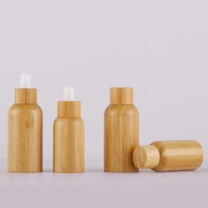 Bamboo-Wrapped Glass Oil Bottle