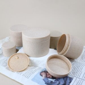 Eco-Friendly Straw Cream Jar