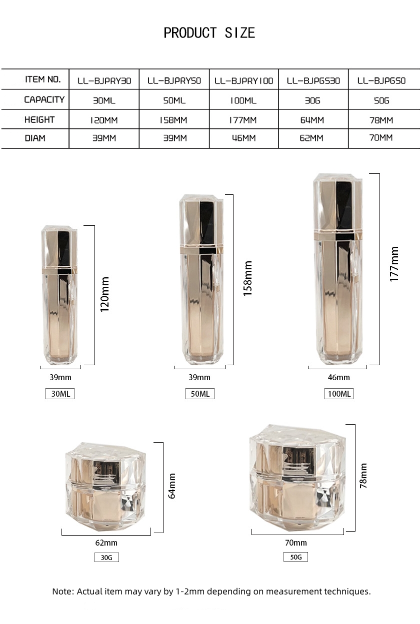 Acylic Lotion bottle, Cream Jars - 图片 5